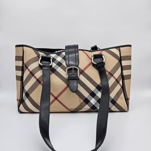 Authentic Burberry Prorsum Nova Check Shoulder Bag #4312M